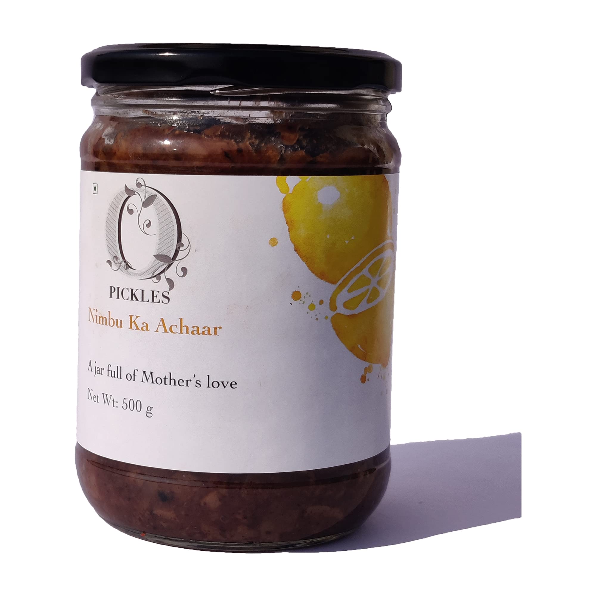 Opickles Nimbu ka Achaar Homemade & Handmade Tangy & Spicy Traditional Taste Flavourful & Delicious Lemon Pickle No added Preservatives & Chemical Free 500 Gram Pack