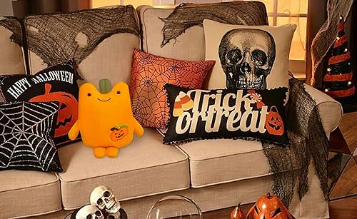 Miniatura 5 de Cuckool Calabaza de Halloween, peluche de calabaza de Halloween, decoración suave de Halloween, decoración de calabaza, decoración de almohada de
