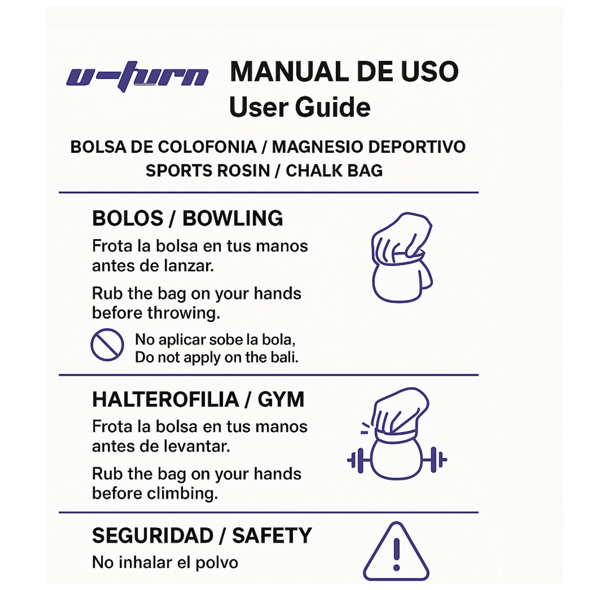 Genérico « Boule de magnésium-colophane antidérapante améliore votre prise en main instantanée. Confortable, efficace et idéale pour le sport, la gym ou l'entraînement quotidien. » 10 cm, design de