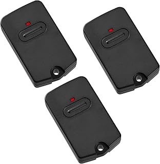RB741 Remote Works Compatible with GTO RB741/ FM135 Remote, Compatible with Mighty Mule Gate Opener FM135 Transmitter Control, Single Button Gate Controller Garage Door Transmitter (Black, 3 Pcs)