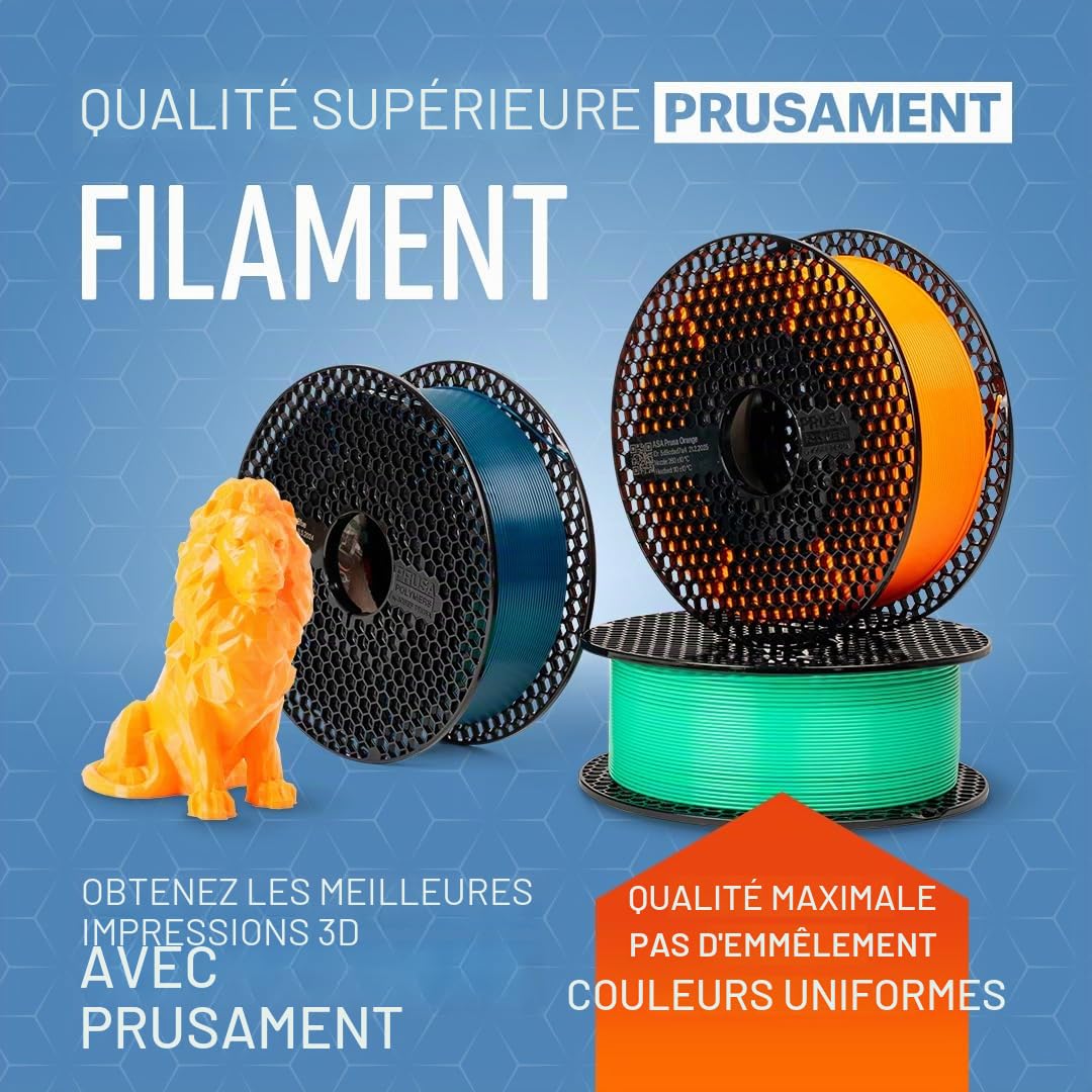 Prusament PETG Filament pour imprimante 3D Signal White 1,75 mm – 1 kg
