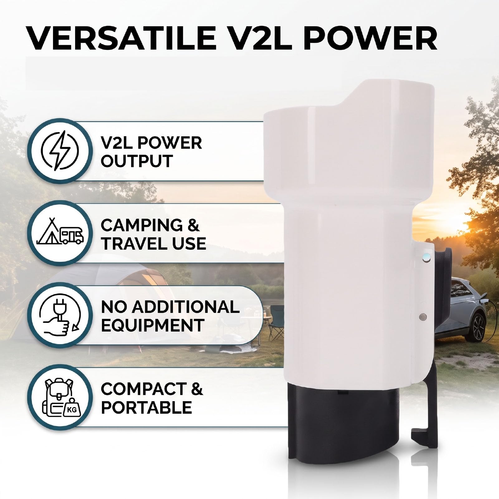 AMONIDA Adapter J1772 do NEMA 5-20, 16A 3000W, 240V
