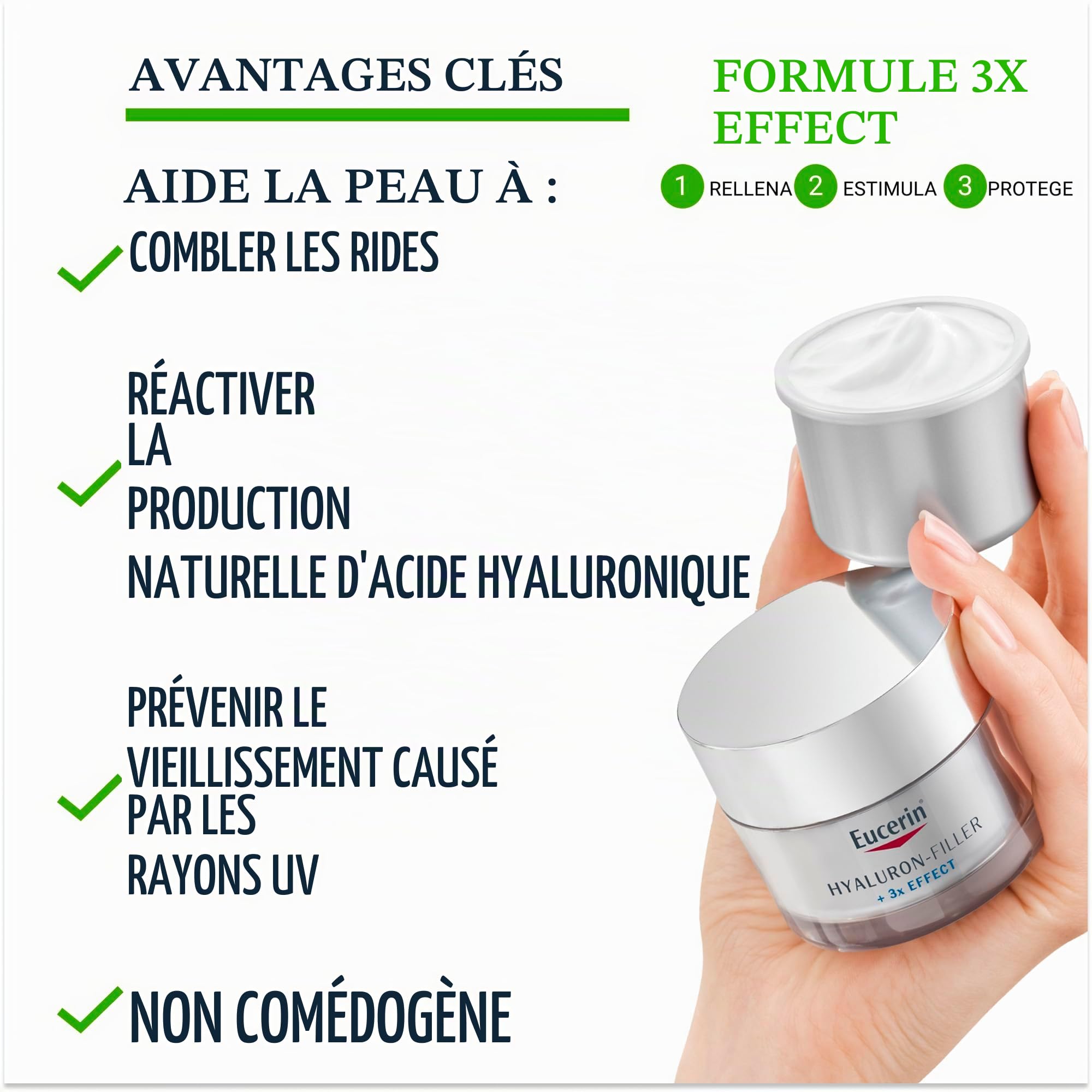 Eucerin Hyaluron-filler 3xeffect Night Cream Refill 50ml