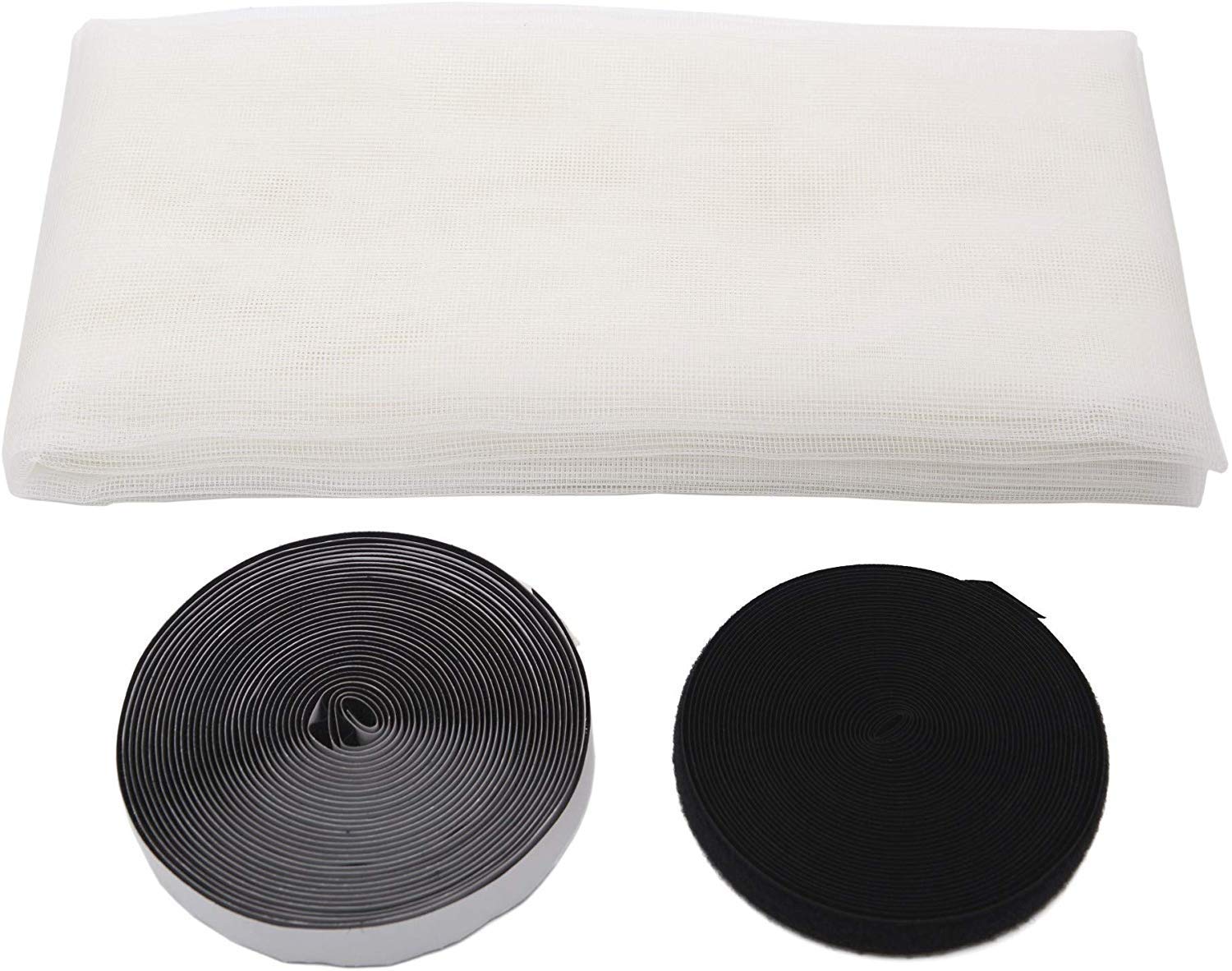 Prince Mosquito Net for Door Polyester Magnetic Curtain Auto Closing Insect Screen for All Door Types with Self Adhesive Hook Tape - White (4X8) (B0CZS7NBC8) Amazon Price History, Amazon Price Tracker