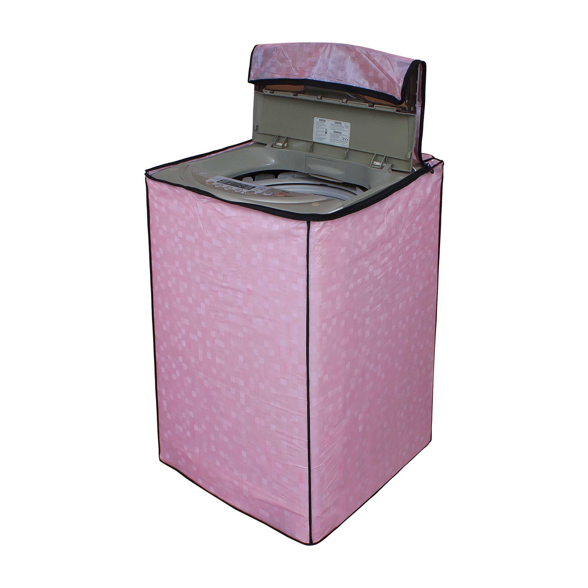 Star WeavesWashing Machine Cover For Fully Automatic Top Load IFB TL-SGDG AQUA 7.0Kg Model - Waterproof & Dustproof Cover, Light Pink Color