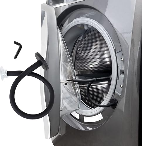 MYMOON HOME - Accesorio para puerta de lavadora de carga frontal con ventosa flexible y accesorio magnético, mejora la circulación del aire para