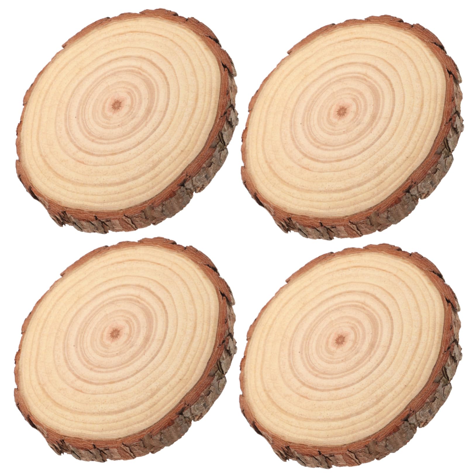 Tofficu 12stücke Unbearbeitete Holzscheiben Für Bastelarbeiten Runde Holzstücke Malen Und Dekorieren Natürliche Holzornamente Für Hochzeiten Partys Und Wohnkultur