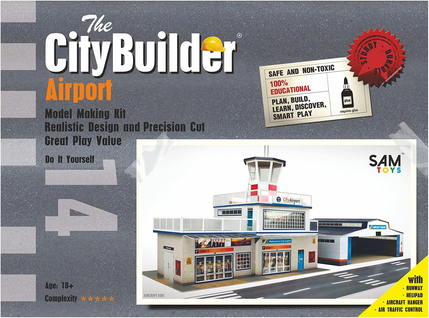 The CityBuilder Airport Model Making Kit SAM Toys