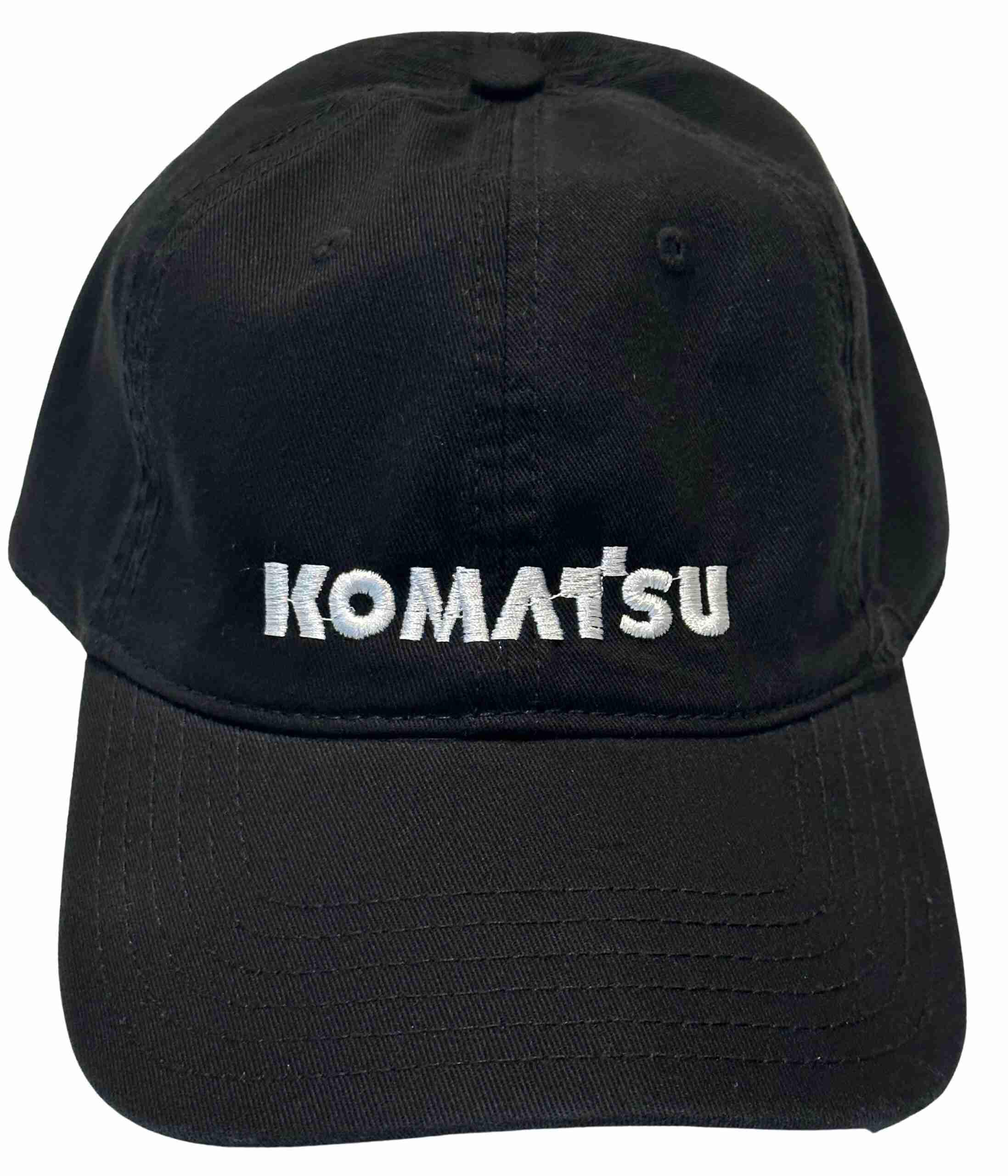 Komatsu Hat - 2223 Vintage Quality Embroidered Adjustable Cap Golf Dad Baseball Black