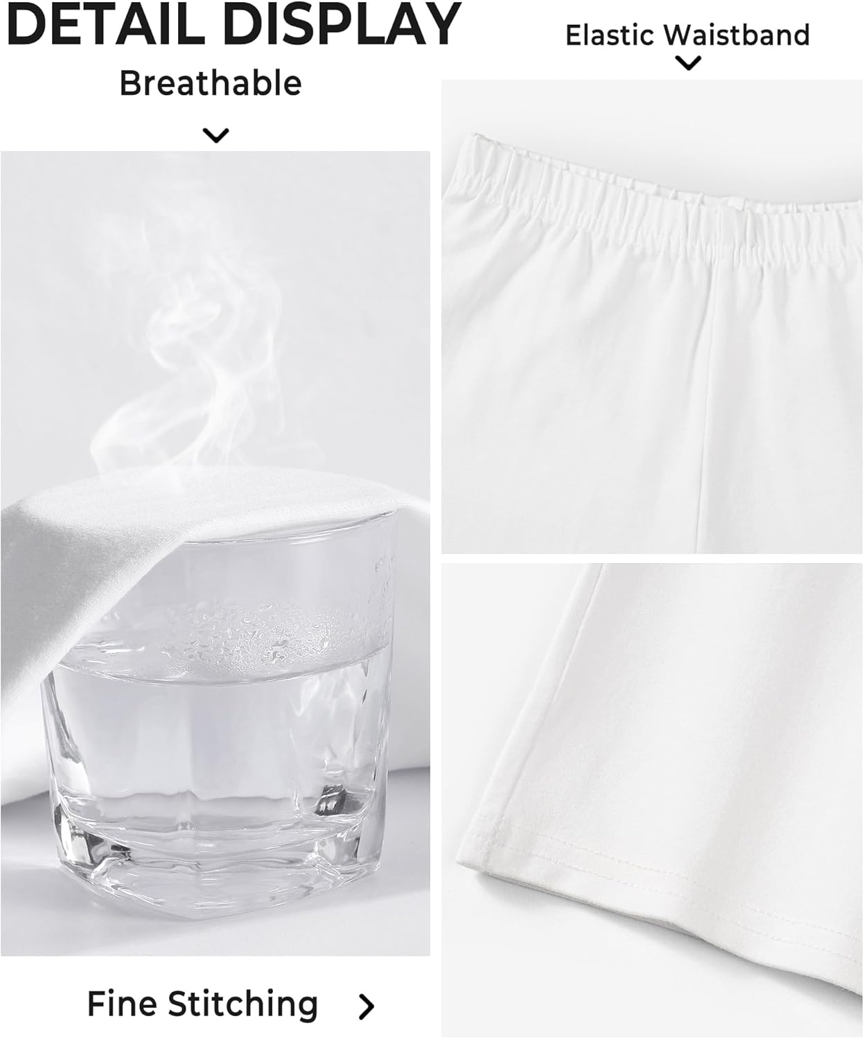 BOOPH 4 Pack Girls Bike Shorts Cartwheel Shorts for Toddlers Kids Under Dress Dance Short 5-14 Years - Image 5