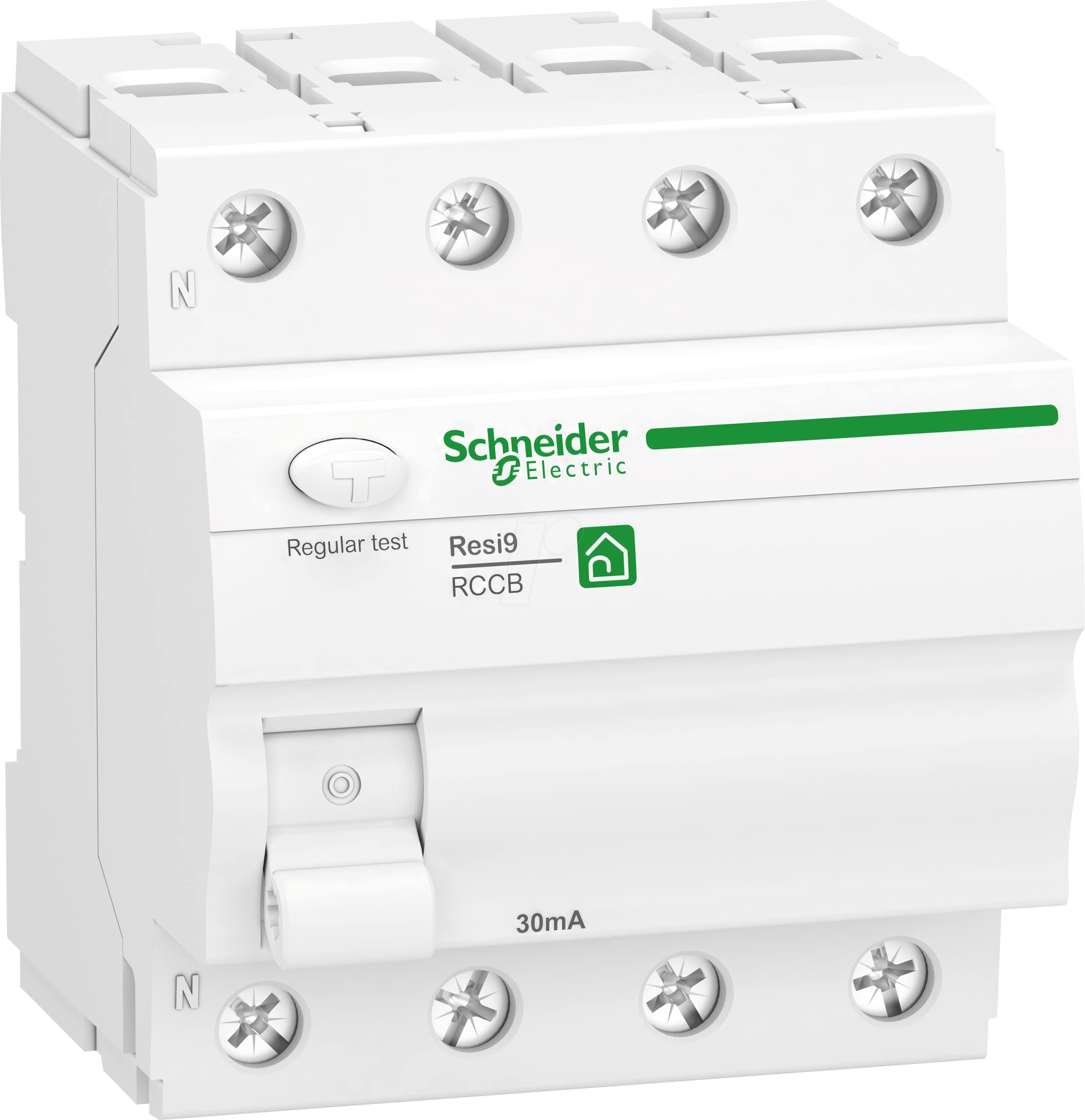 Schneider Electric R9R42440 - Disyuntor de corriente residual Resi9, 4P, 40 A, 30 mA, tipo F