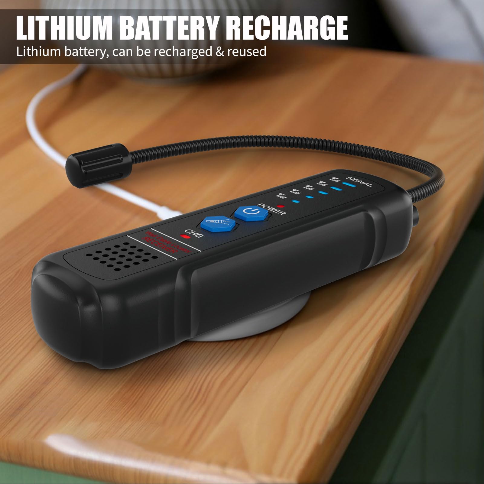 Localizzatore di Cavi Interrati, Tester per Cavi con profondità di 6,6 Piedi e Lunghezza di 1640 Piedi, con Jack per Auricolari, Batteria da 1100 MAh, per Recinzioni per Cani,