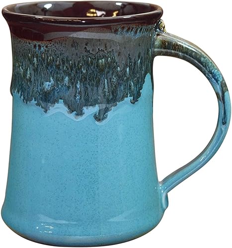 Taza grande con diseño de arcilla en movimiento, Marea del Océano