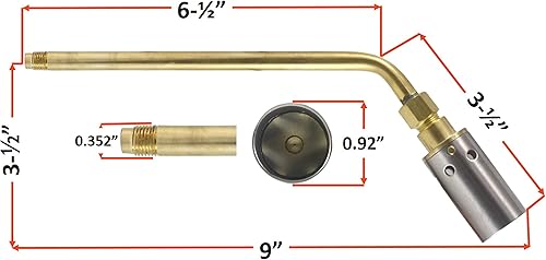Miniatura 5 de Punta de calentamiento de propano con mezclador estilo D-85  Compatible con Harris (Tip + mezclador)