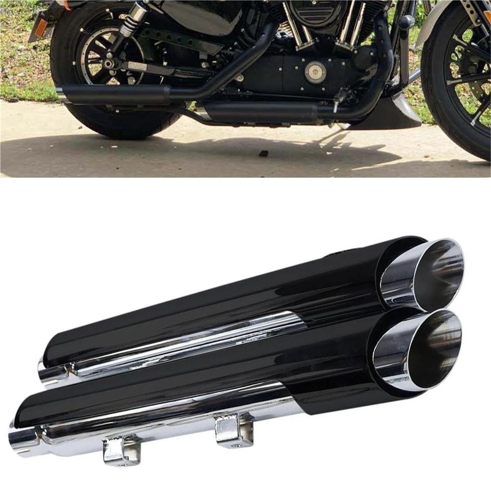 Amazon.co.jp: 排気マフラー バイク用 スリップオンマフラー テール