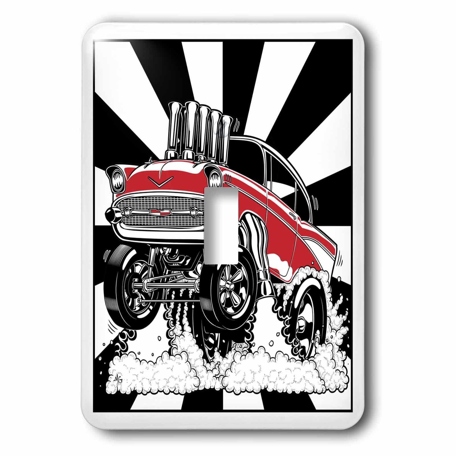 Interrupteur de hot rod drag racing interrupteur simple déco garage rockabilly