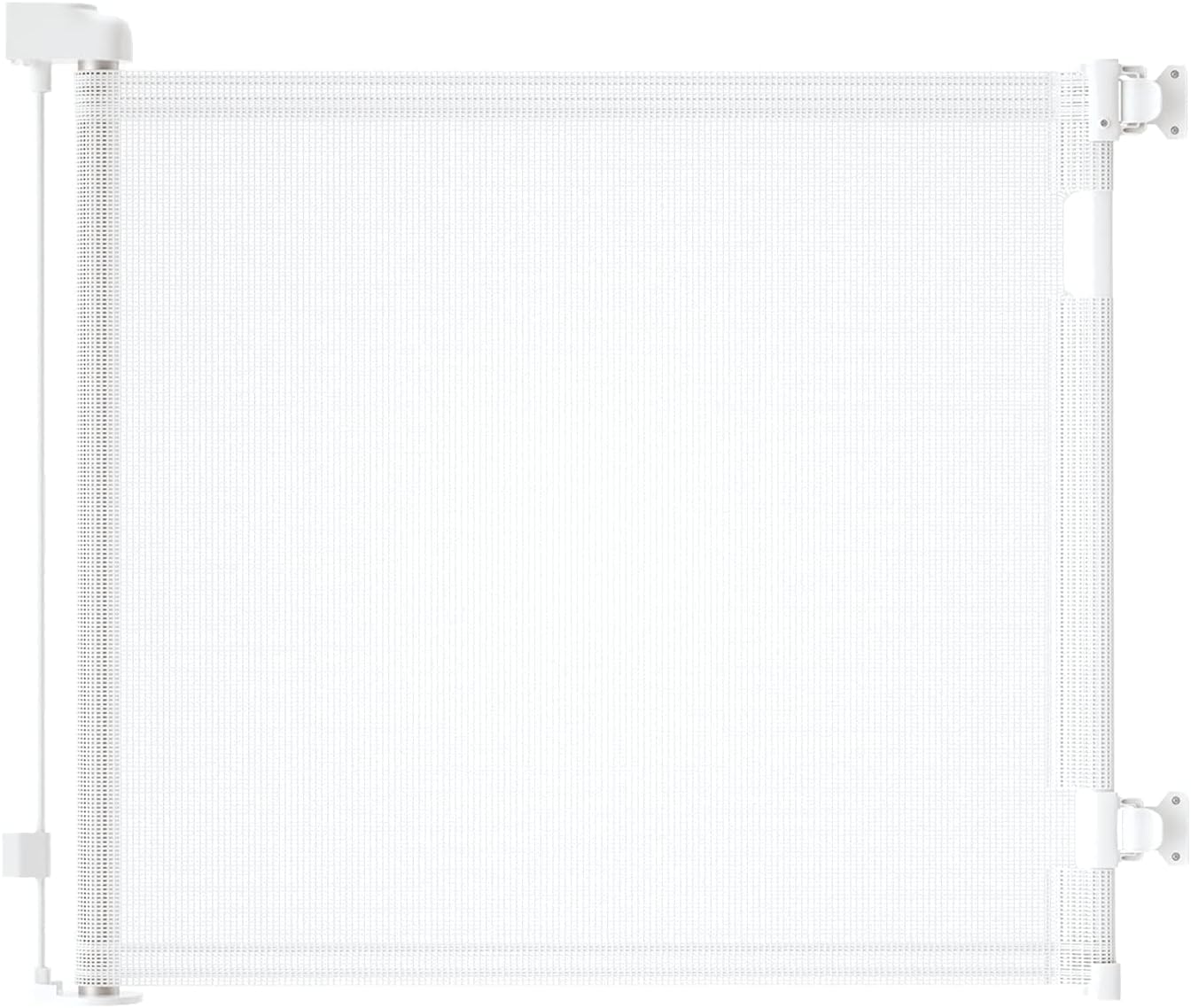 derimkcoa Cancelletto Estensibile per Scale,0-300 cm,Porta Retrattile e Cancelletto per Bambini e Animali Domestici,Adatto per Scale,Corridoi, Uso Interno ed Esterno(Bianco)