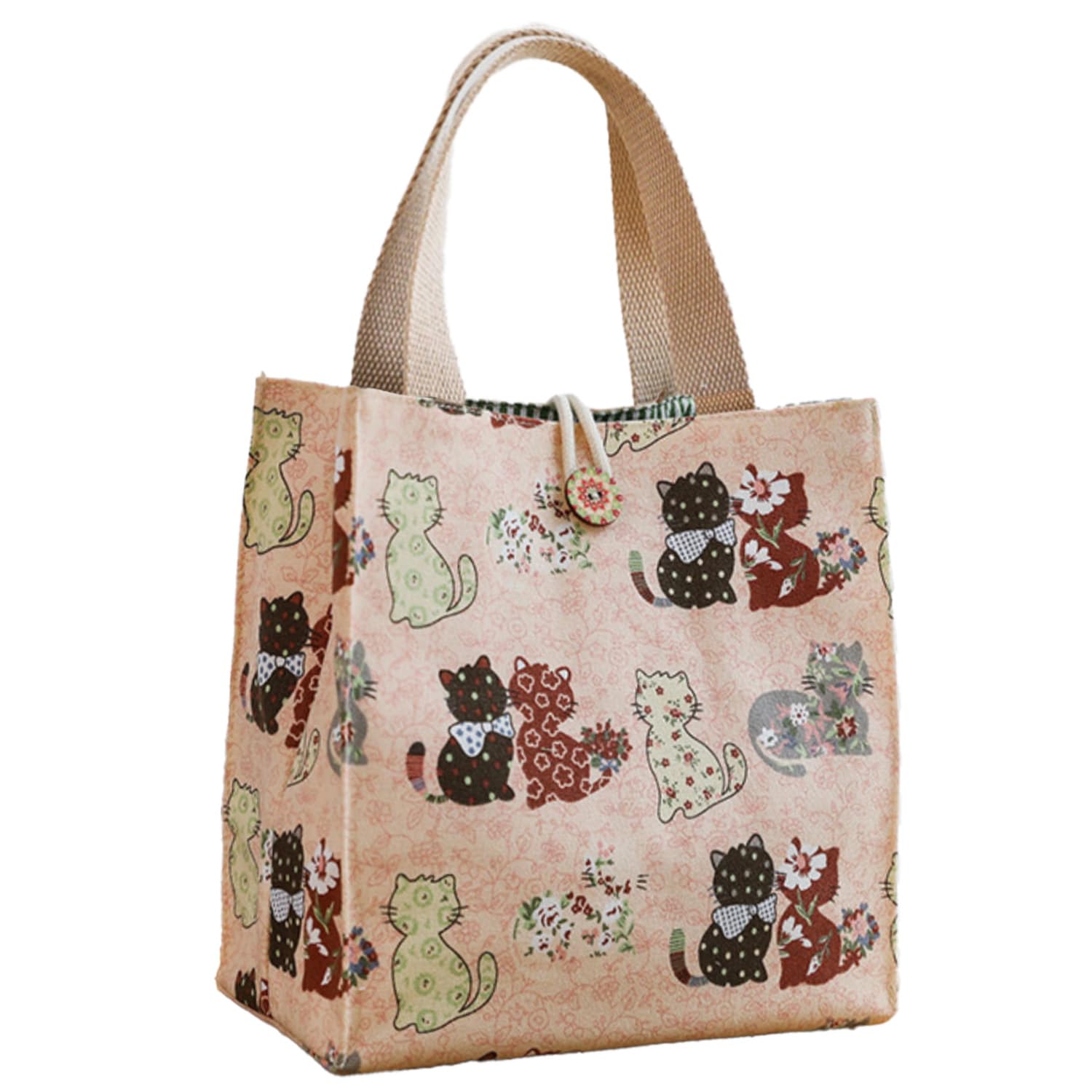 SNDEC Canvas Small Tote Bag for Girls and Women, Cute Mini Preppy Aesthetic Tote, Bible Bag, Reusable Grocery Bag for Essentials, Aesthetic Everyday