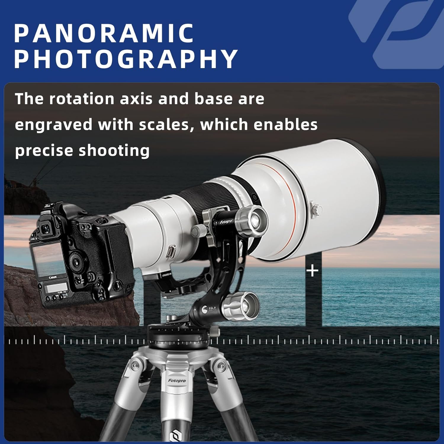 Professional photography setup for panoramic shots