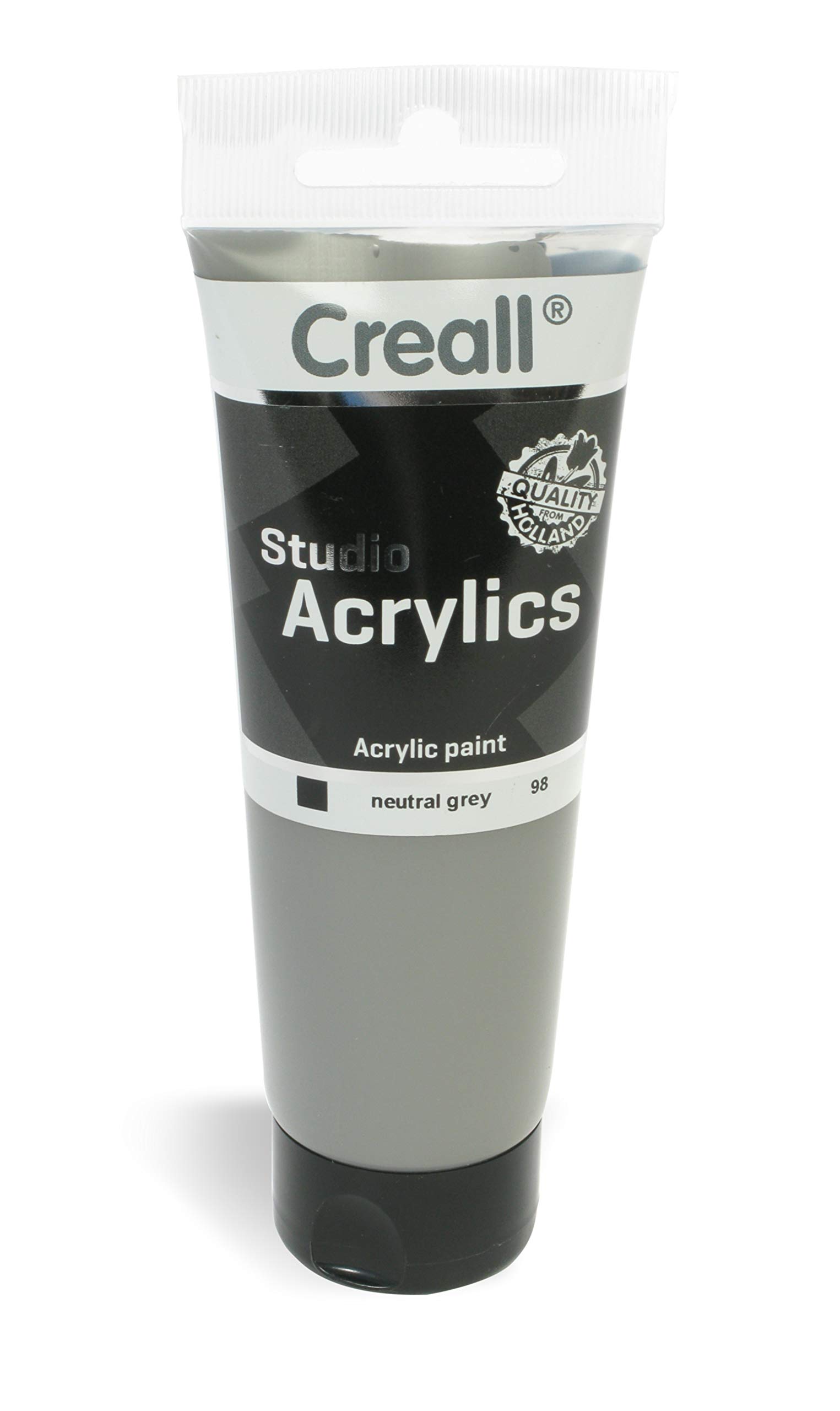 Creall Studio Acrylics Acrylic Paint Tube 120 ml, 98 Neutral Grey