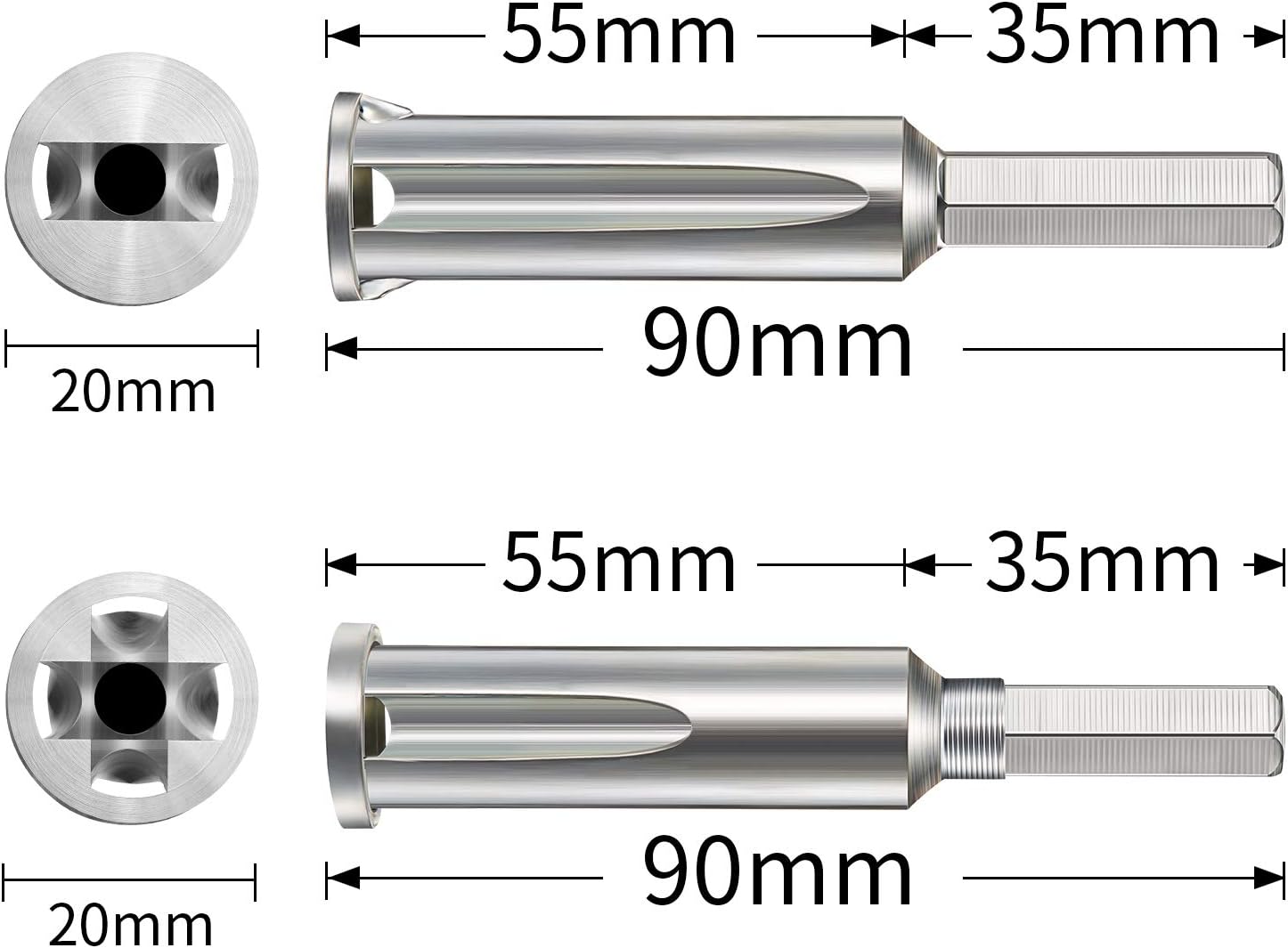 Chuangdi Wire Twisting Tools, Wire Stripper and Twister, Wire Terminals Power Tools for Stripping and Twisting Wire Cable (4 Pieces)