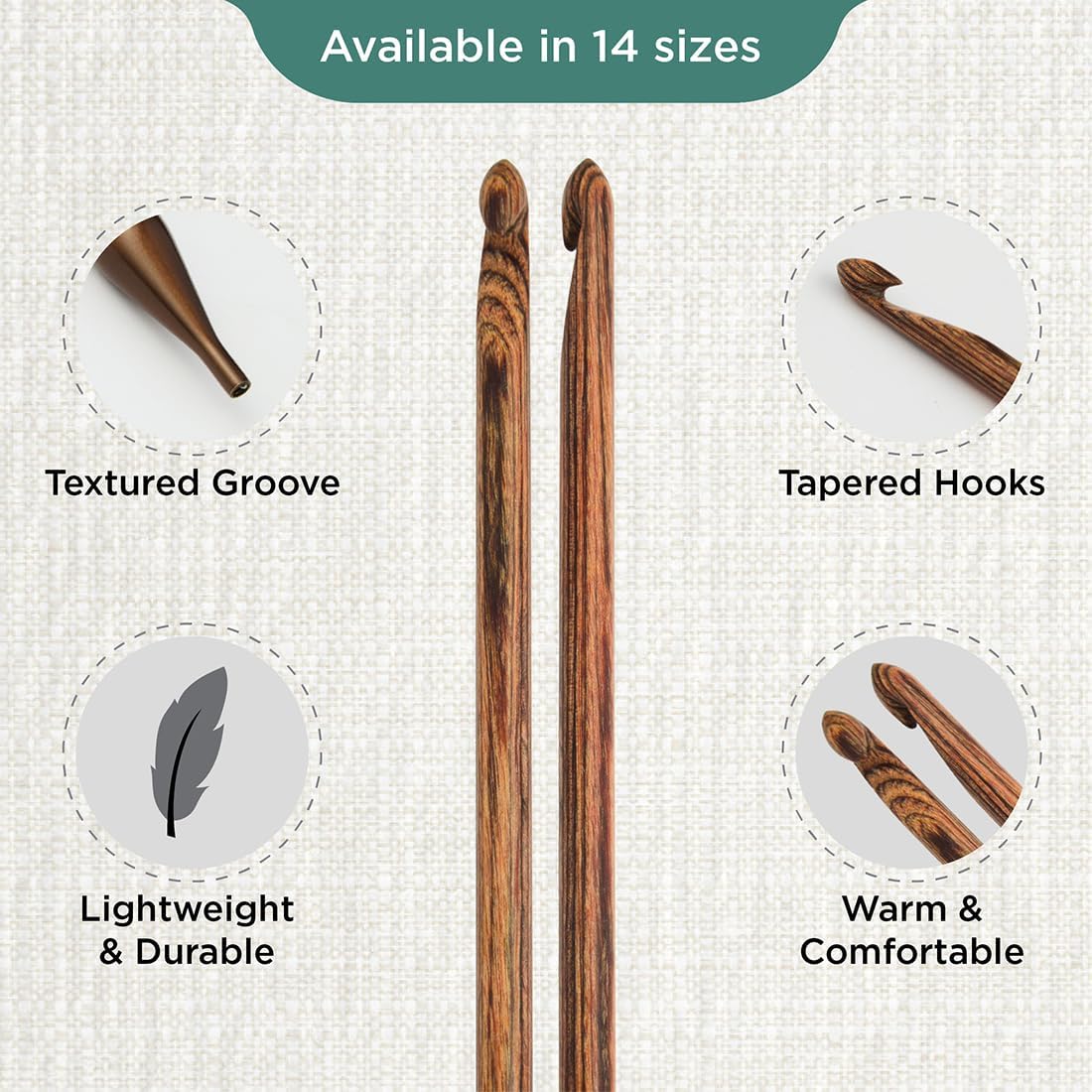 KnitPro Ginger Afghan/Tunisian Crochet Hook | 7mm