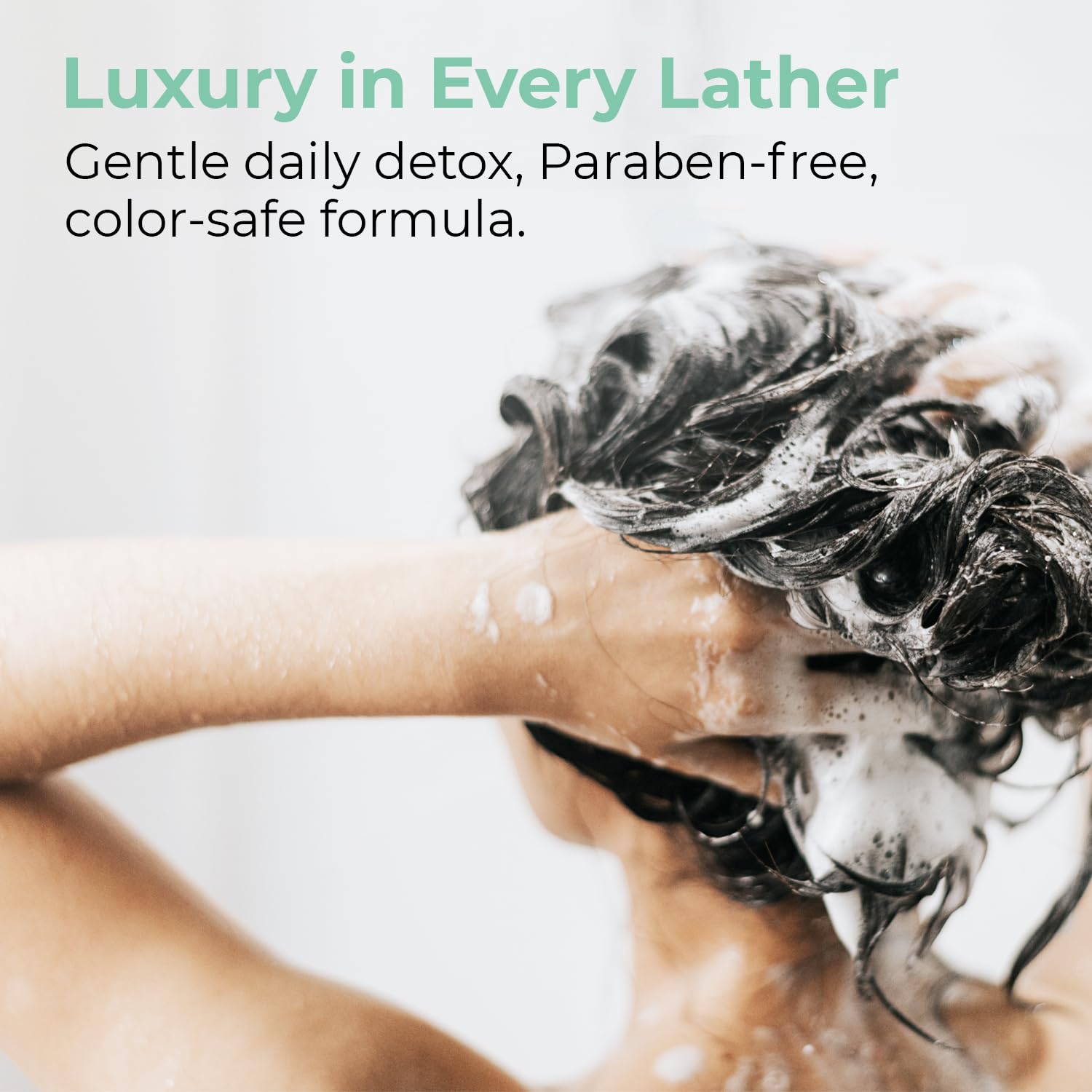 OLIOLI Daily Detox Shampoo 128oz Refill | Clarifying Detox Shampoo with Aloe, Vitamin B5, Watercress & Chamomile | Gentle Clarifying for Build Up, Chlorine & Mineral Residue