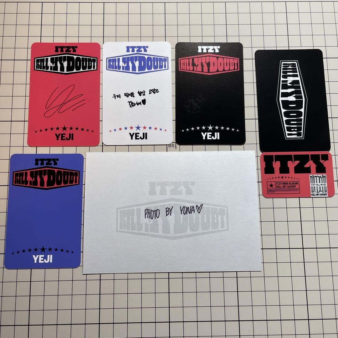 itzy イェジ トレカ セット cheshire kill my doubt Amazon.co.jp: ITZY KILL MY DOUBT イェジ トレカ 4枚セット : おもちゃ