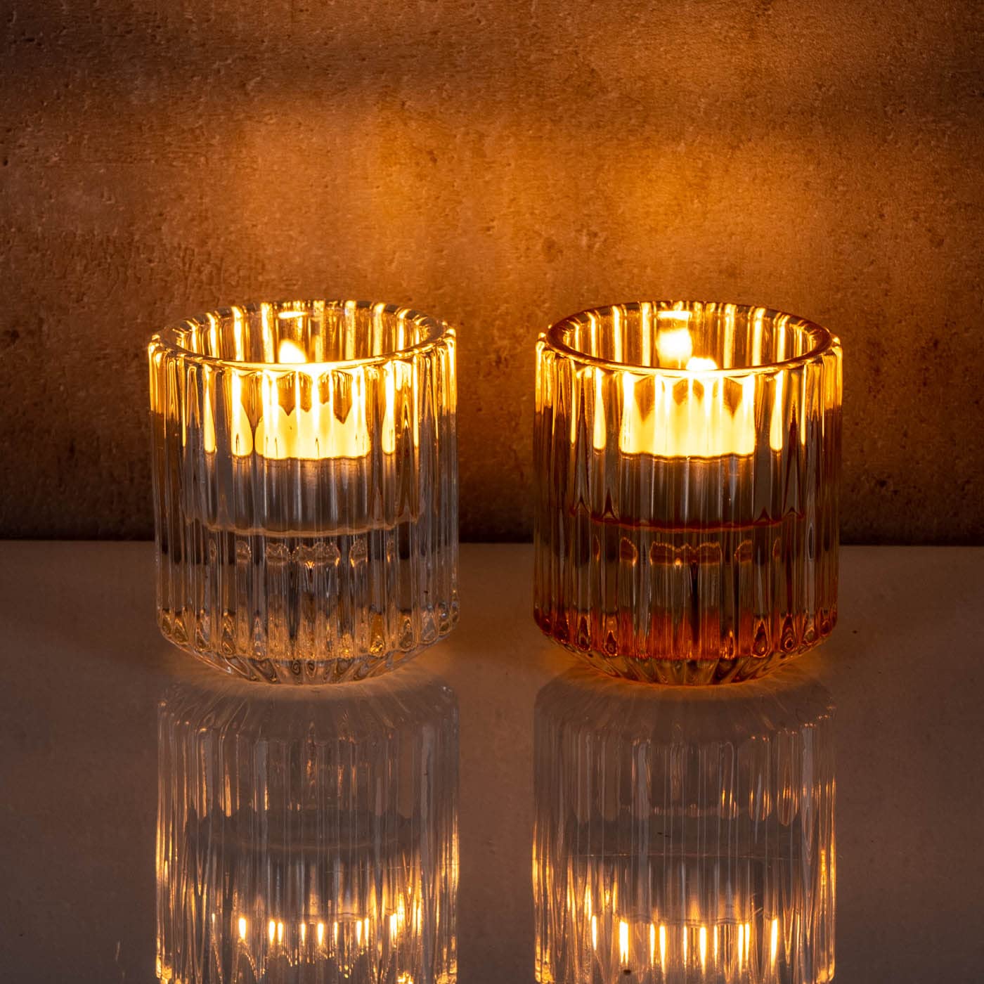 Levandeo – Set Di 3 Posacenere In Vetro Trasparente, 11 X 3,5 X 11 Cm, Con 4 Tacche Per Sigarette - 2