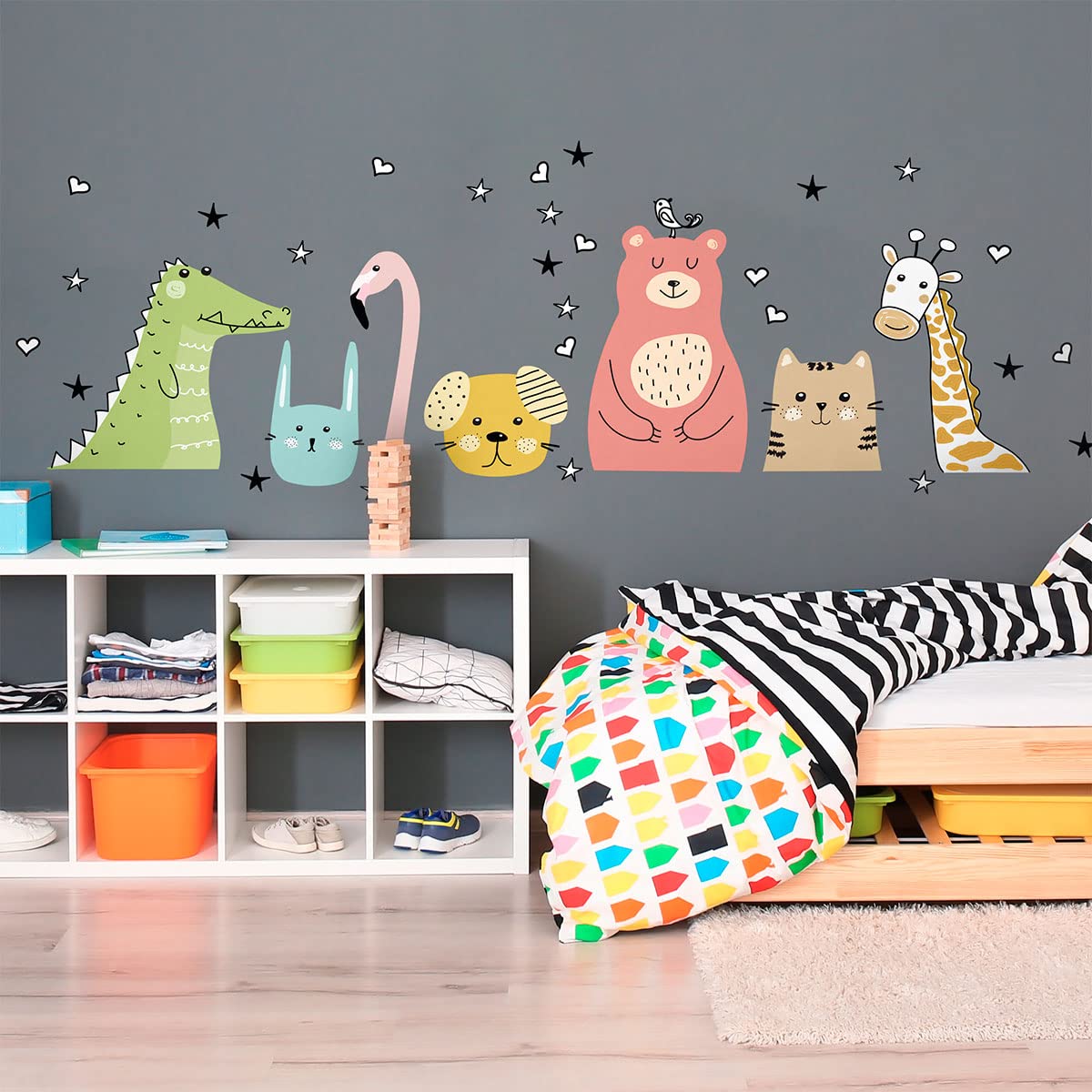 Adhesivo de pared para niños, decoración de habitación infantil, 60 x 90 cm