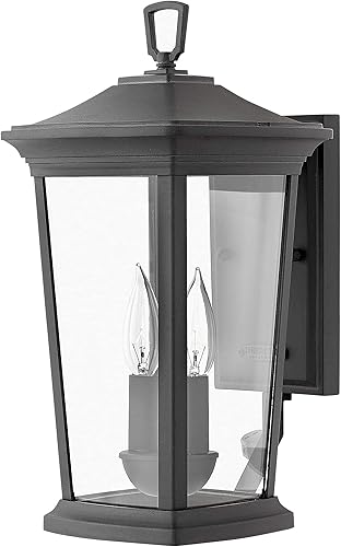 Hinkley Bromley Collection - Linterna pequeña de pared LED de 4 W, color negro museo