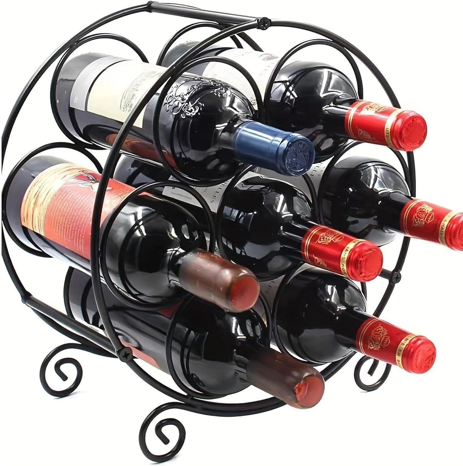 Freestanding Wine Rack Storage Rack, countertop Wine Rack, Wine Bottle Storage, Desktop Wine Rack Cabinet Suitable for countertops and cabinets