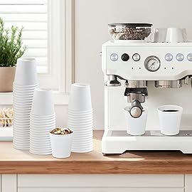 Huifany 300 Pack 3 oz Paper Cups, White Disposable Bathroom Cups,Small Mouthwash Paper Drinking Cup for Party,Picnic,Travel and Events