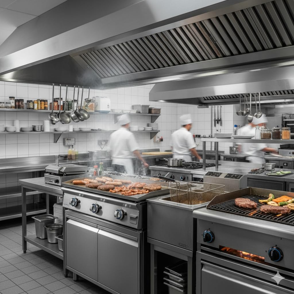 MBH – Piastra professionale a gas LUX WORLDMAI da 100 cm in acciaio laminato per la ristorazione. Fry top con struttura in acciaio inox per cucina professionale di bar e ristorante.