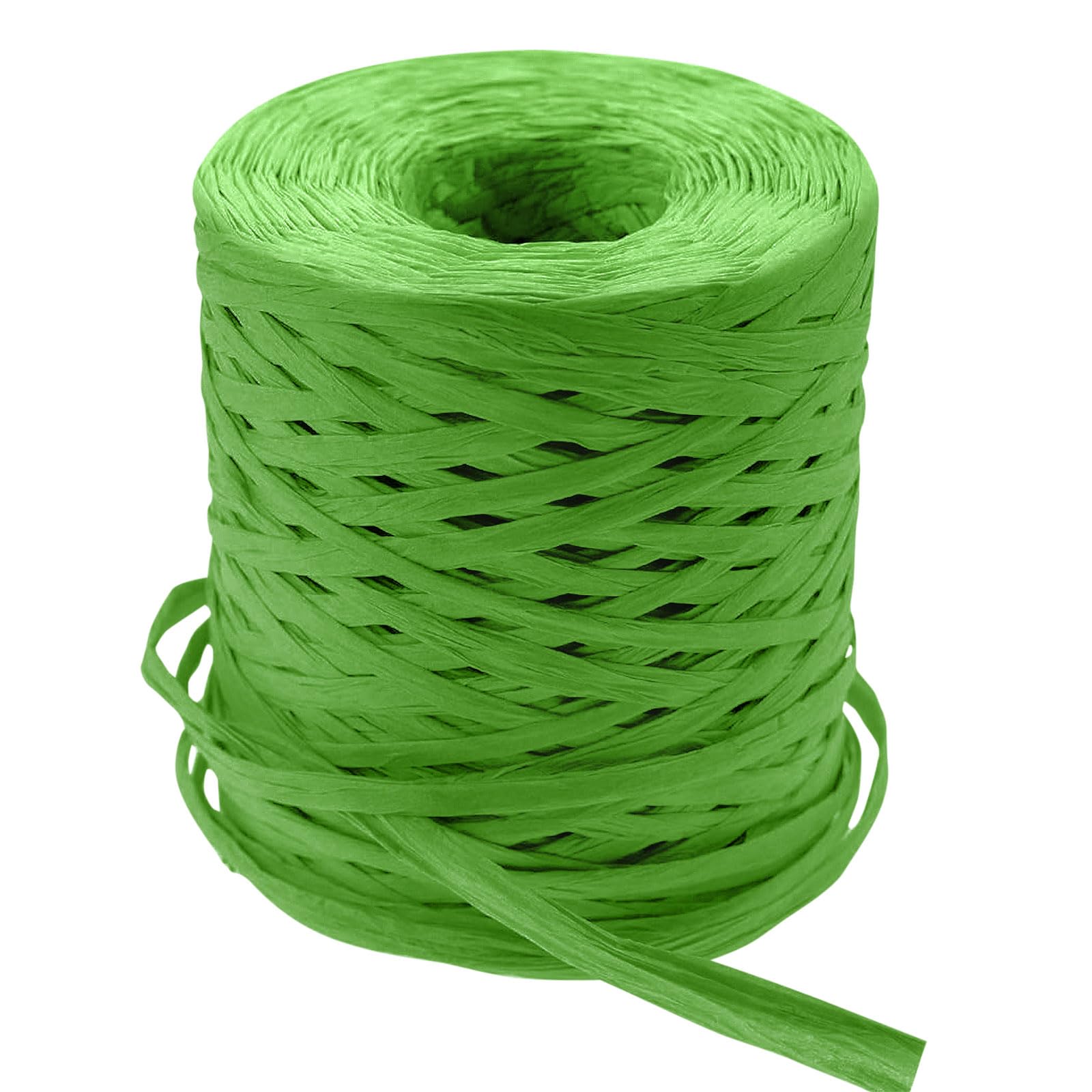 218 Yards Raffia Paper Craft Ribbon Packing Paper Twine, 1/4 Inch by 218 Yards