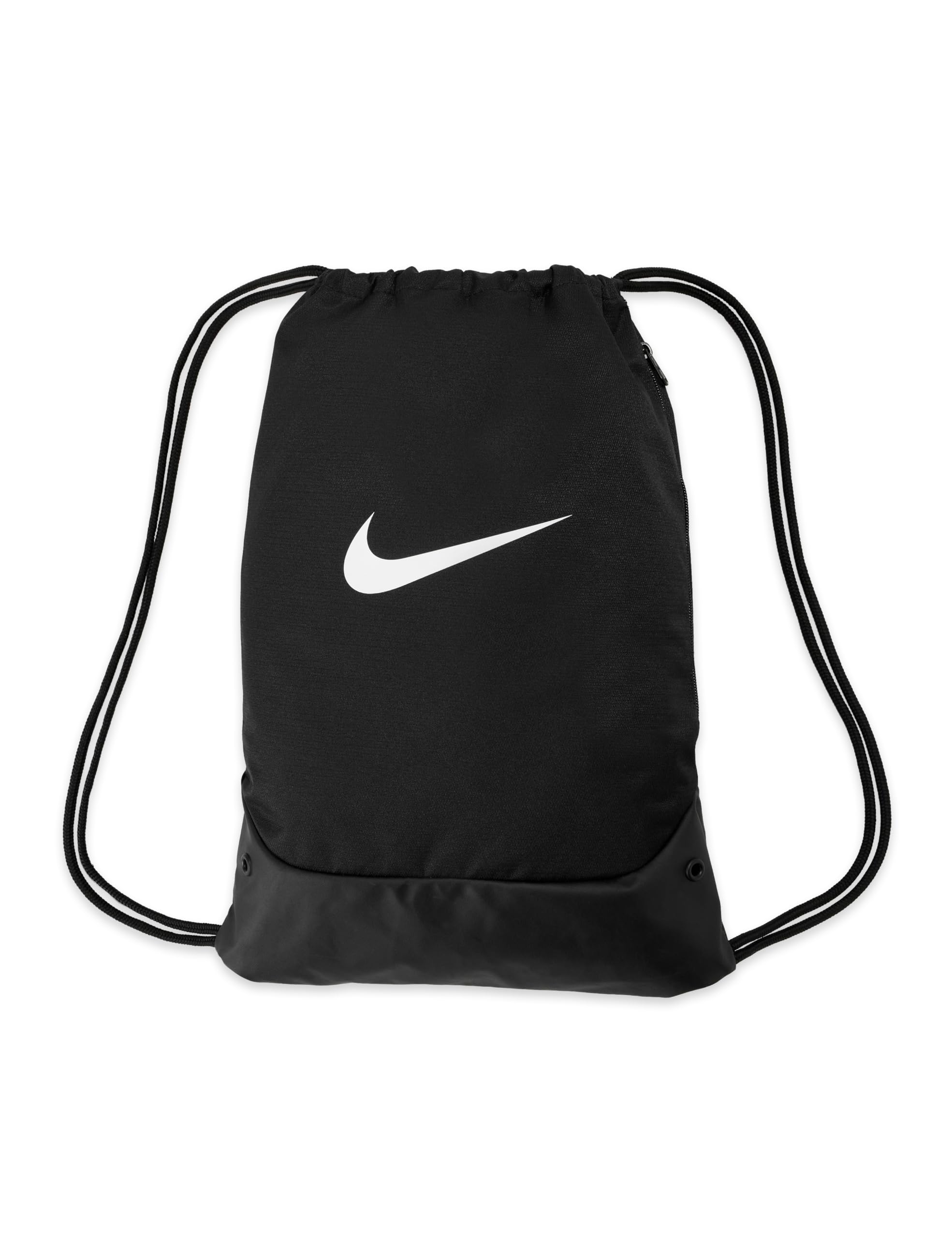 Photo 1 of ***DAMAGED ZIPPER***Nike Brasilia Drawstring, Black/Black/White, MISC