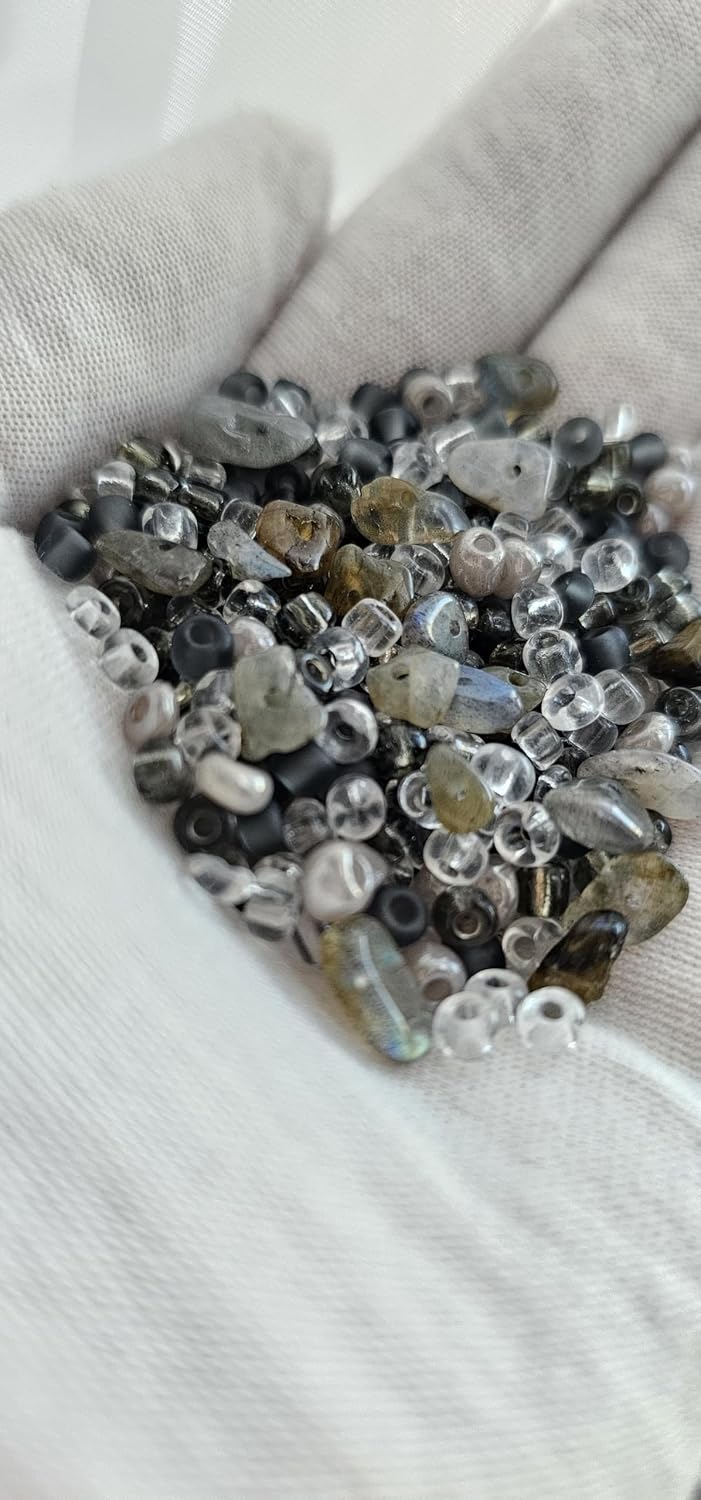 Mystic Labradorite Crystal Dreadlock Loc Sprinkles Mix Hair Beads