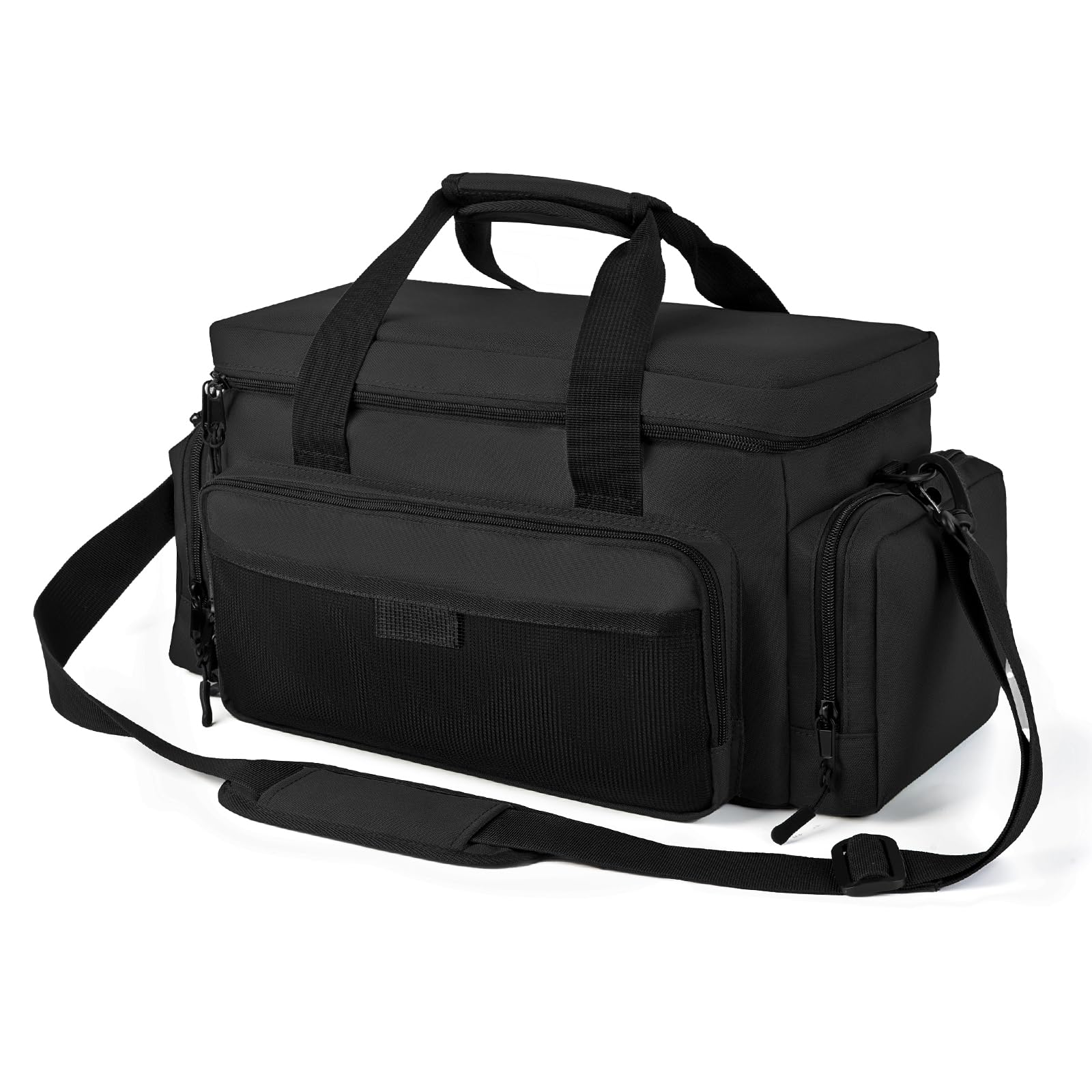 VJI Heavy Duty Tool Bag with Multi-Pockets Portable Storage Bag with Large Zipper Carrying Toolbag with Adjustable Shoulder