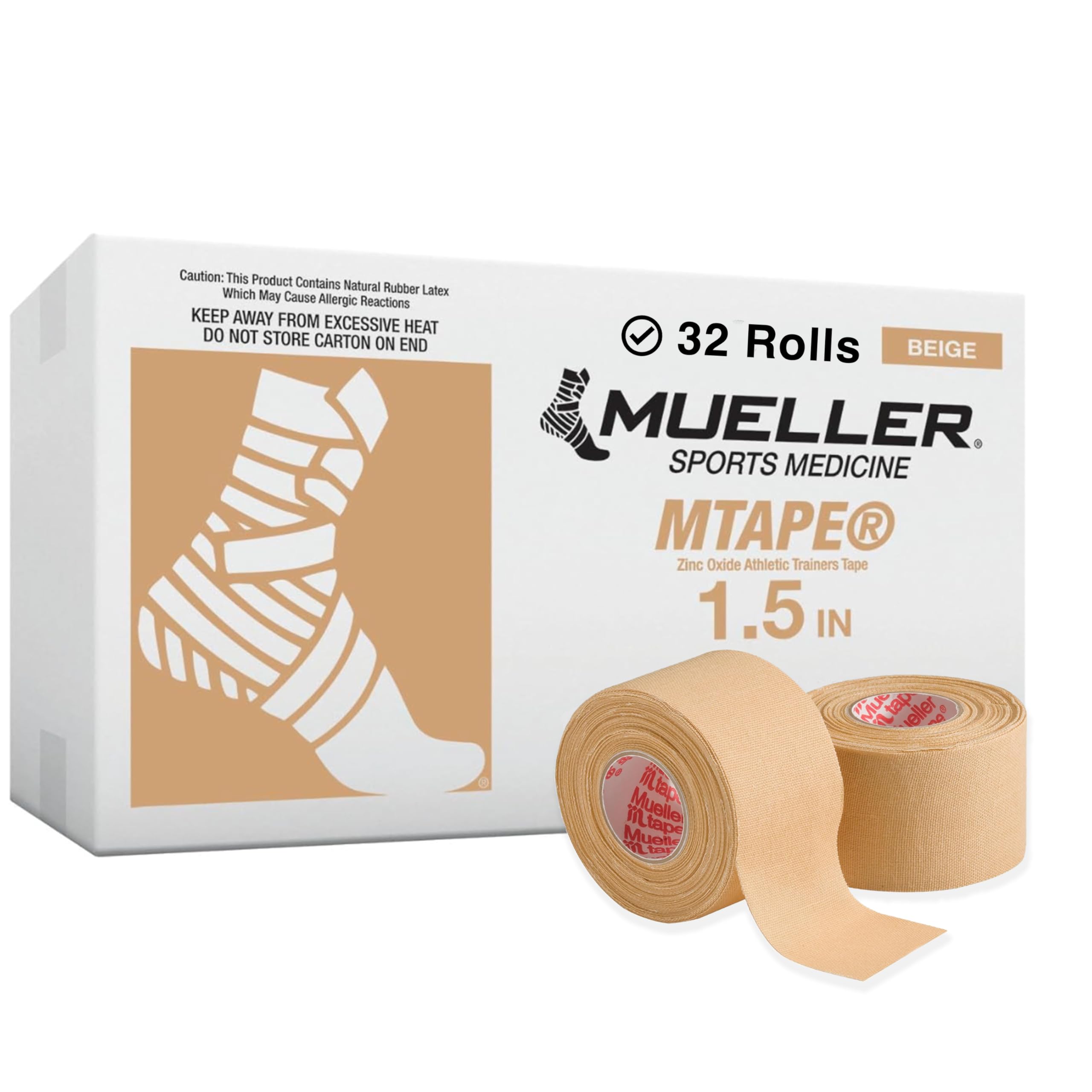 【32個セット】MUELLER ミューラー Mテープチームカラー 38mm ベージュ 130827 Amazon | Mueller(ミューラー) Mテープ チームカラー 38mm ベージュ