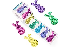 Whaline Roll of Easter Bunny Stickers