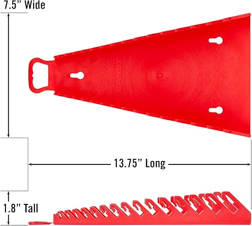 Miniatura 5 de Ernst Manufacturing 5157 Gripper - Organizador de llaves inversas, 15 herramientas, color naranja