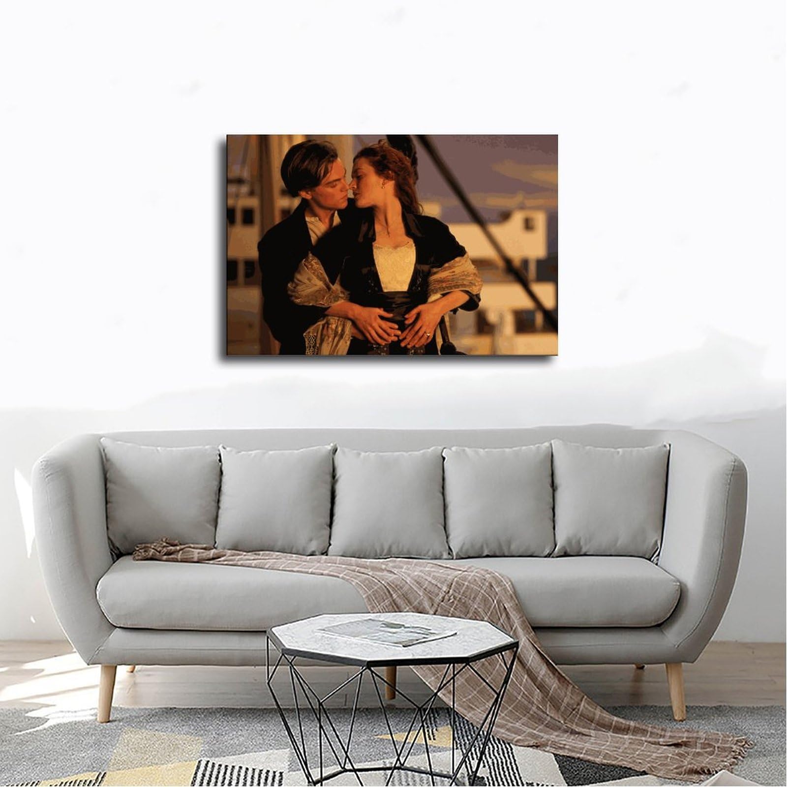 PLZWSUF Poster decorativo da parete del film Titanic, stampa