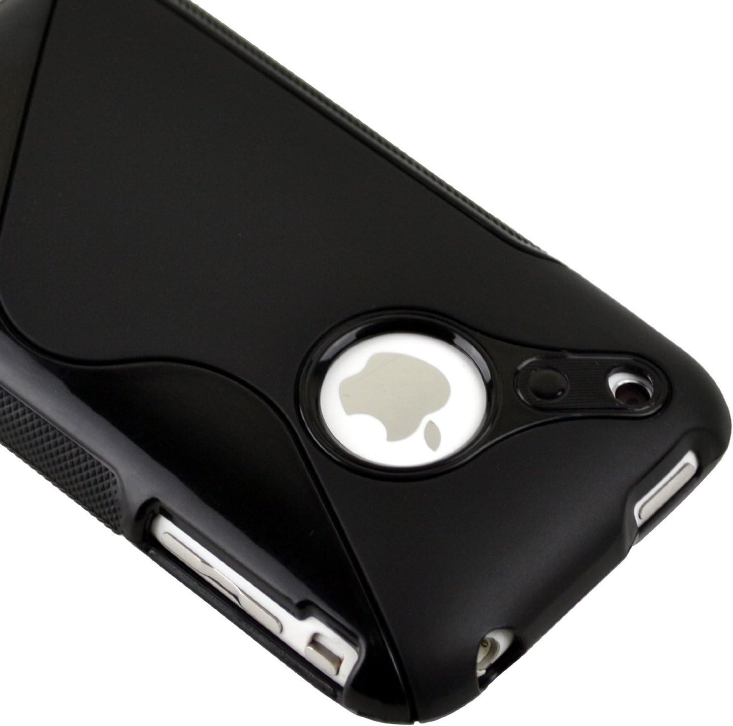 Generic Black Rubber TPU GEL Hard Case Skin Cover for Apple Iphone 3g 3gs 8gb 16gb