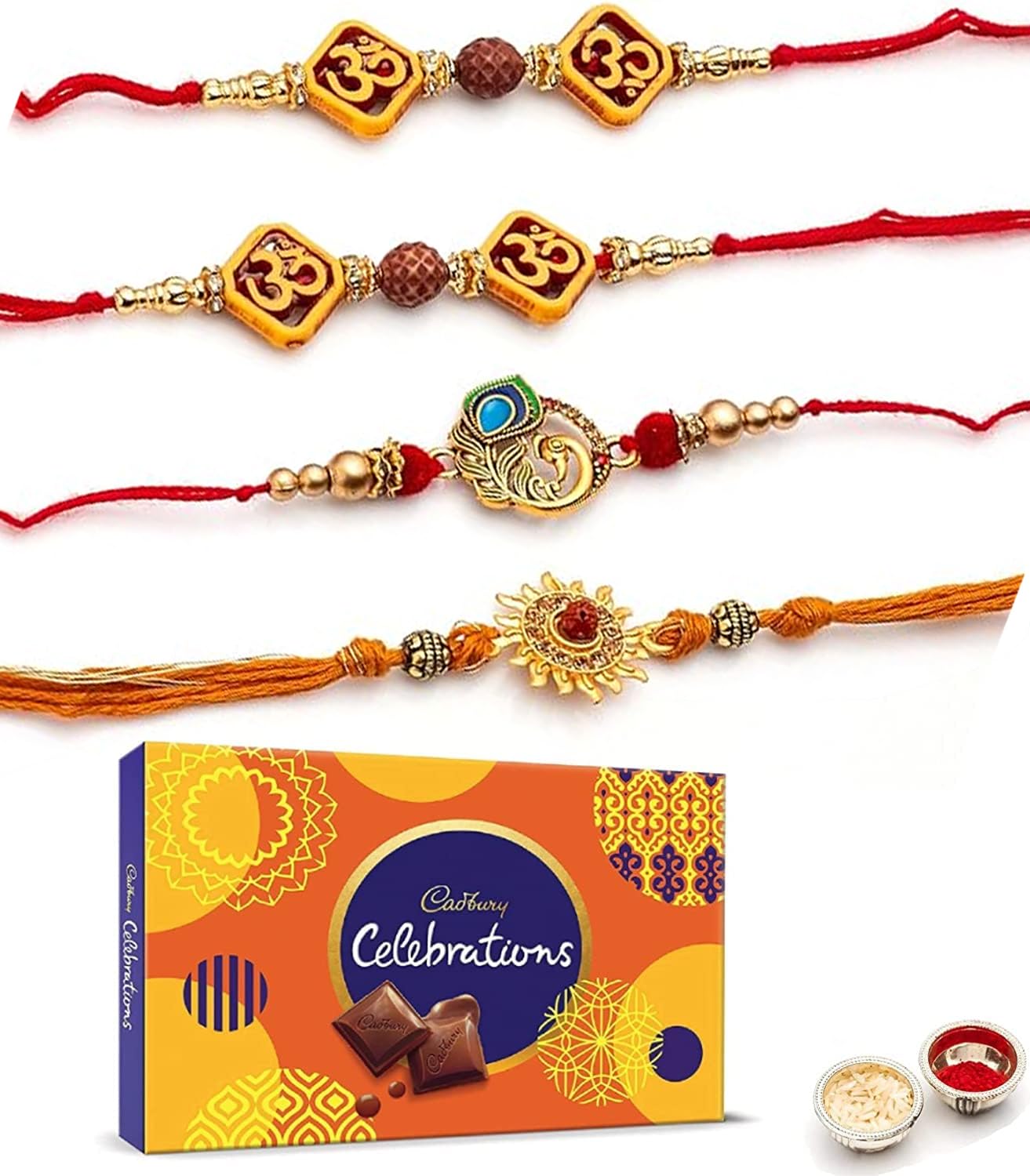 Set of 4 Rakhi Rakhi For Brother With Chocolate Combo, Gift for Brother, Rakhi Gift Hamper Rakhi Gift with Cadbury, Rakhi for brother with chocolate Gifts Combo SetGreeting Card, Set of 4 Rakhi (B09CMF3RLY) Amazon Price History, Amazon Price Tracker