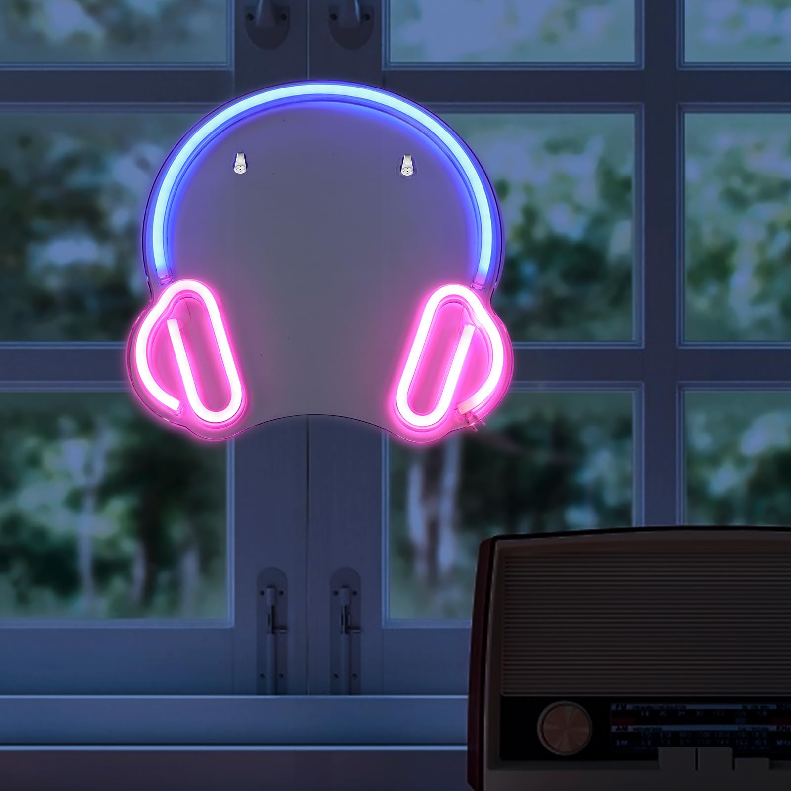POPETPOP LED Neonschild mit USB Betrieb und Klarem Licht Dekoratives Acryl Leuchtschild für Gaming Zimmer und Raumdekoration als Atmosphärebeleuchtung