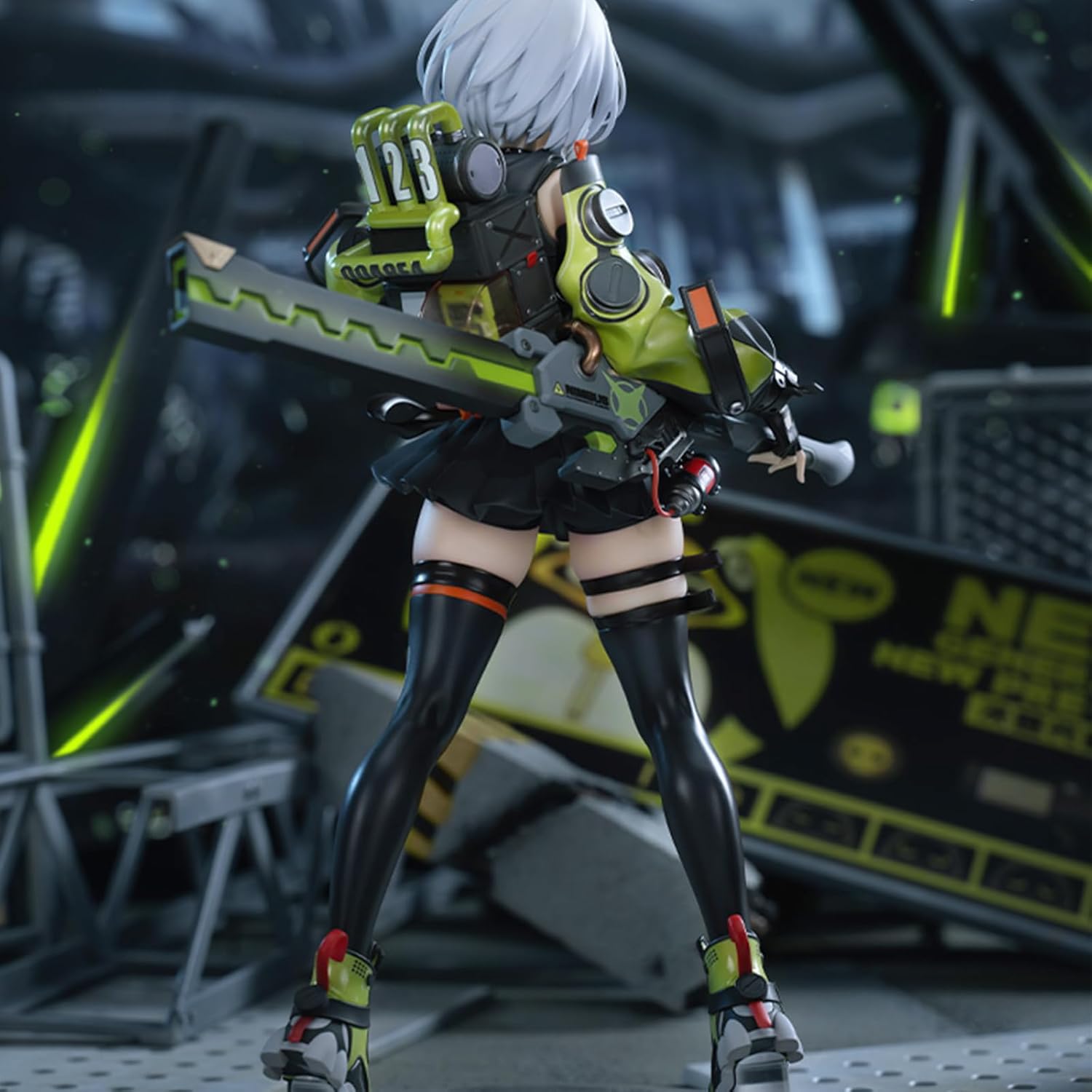 Anime Figure, 1/7 Cute Faction Series Anby Demara Chibi Figure for Zenless Zone Zero, Collectable PVC Toys for Birthday Gifts