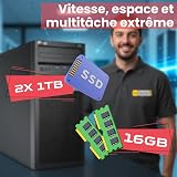 Lenovo ThinkSystem ST50 Serveur - Intel Xeon E-2224G CPU, 16 Go ECC RAM, SSD 2 × 1 to, Win Server 2025 Standard (Reconditionné) - 3