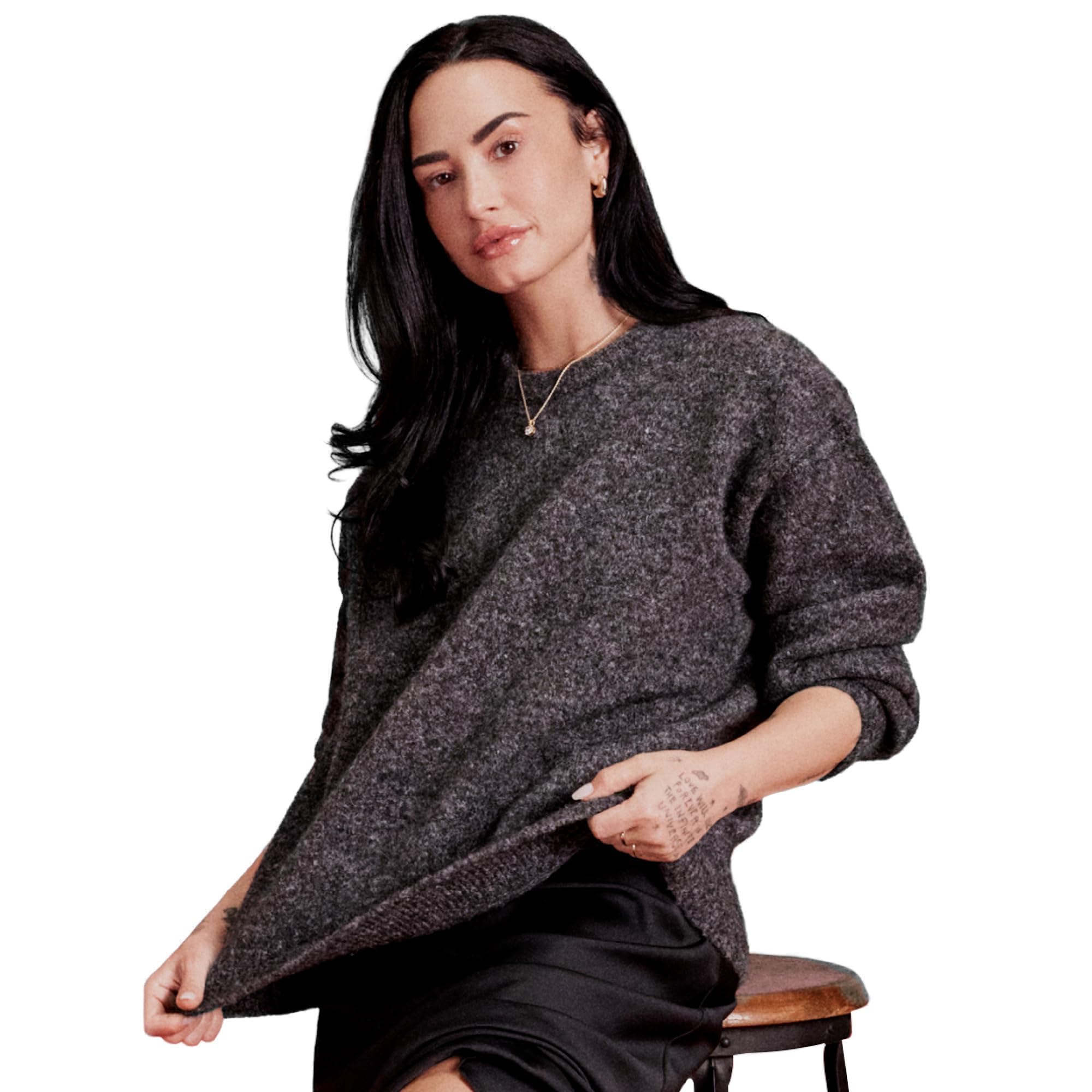 Amazon Essentials Demis Pick Womens Oversized-Fit Faux Mohair Crewneck Sweater
