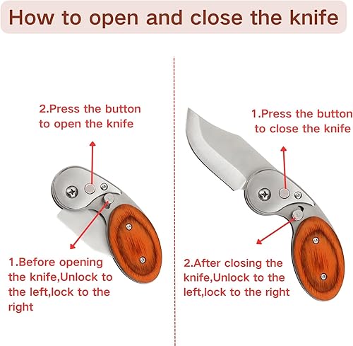 Miniatura 10 de Navajas de bolsillo y cuchillos plegables, navaja de bolsillo para hombres, cuchillo táctico, cuchillo Edc, mini cuchillo de bolsillo pequeño,