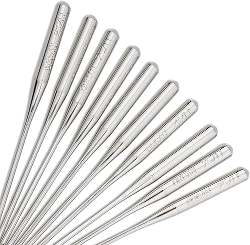 Miniatura 5 de 50 agujas de coser para máquina de coser para Brother tamaño 7511 130705H HAx1 agujas de coser para máquina de coser Brother (paquete de 5 10 agujas)